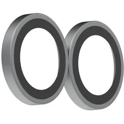 Zagg Glass Elite Anti-Reflective Camera Rings for Apple iPhone Duo - Silver (Apple iPhone Duo), Smartphone Schutzfolie, Silber