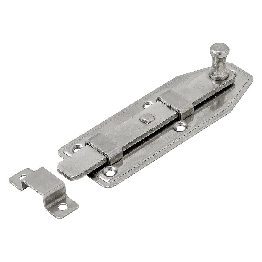 Vormann Fensterriegel, mit Schlaufe, gerade, B35xL100xS1mm, Edelstahl rostfrei (230405)