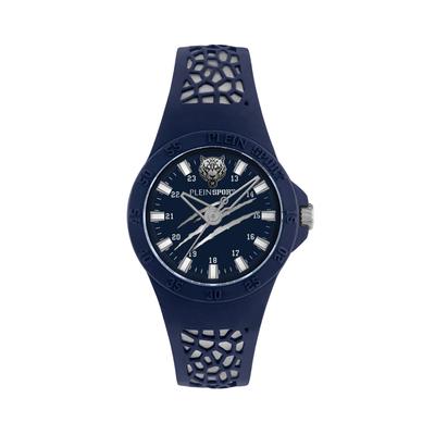 Luxusuhr PLEIN SPORT "Thunderstorm", blau (24, navy), Armbanduhren, Damen