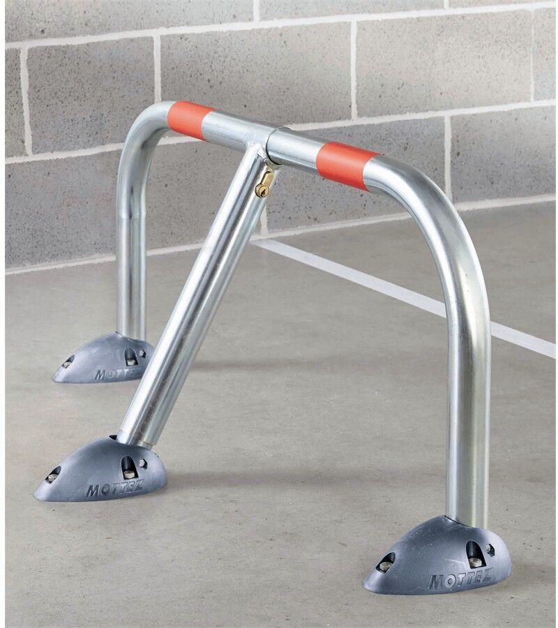 Barrière De Parking Rabattable En Acier Ø 5 Cm Mottez