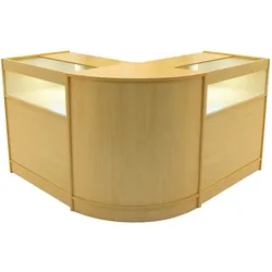 Iris LED Verkaufstheken-Set CM60 + B900 (2 Stück) – Ahorn