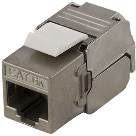 Keystone standardsystem Keystone FTP Cat6a skärmad RJ45 kontakt Silver