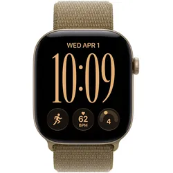 Apple Sport Loop (46 mm, recycelter Polyester, recyceltes Elastan, Recyceltes Nylon), Uhrenarmband, Grün
