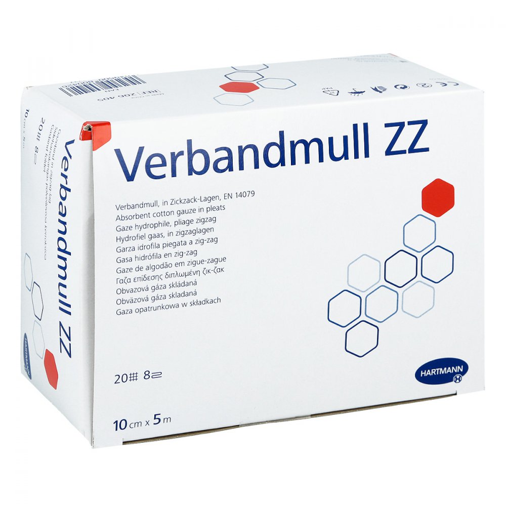PAUL HARTMANN AG Verbandmull Hartmann 10 cmx5 m zickzack 01083732