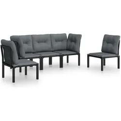 vidaXL, Gartenlounge, Ray (2x Eckteil + 3x Mittelteil)