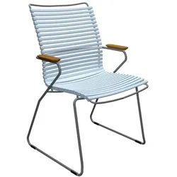 Outdoor Stuhl Click hohe Rückenlehne pastell hellblau