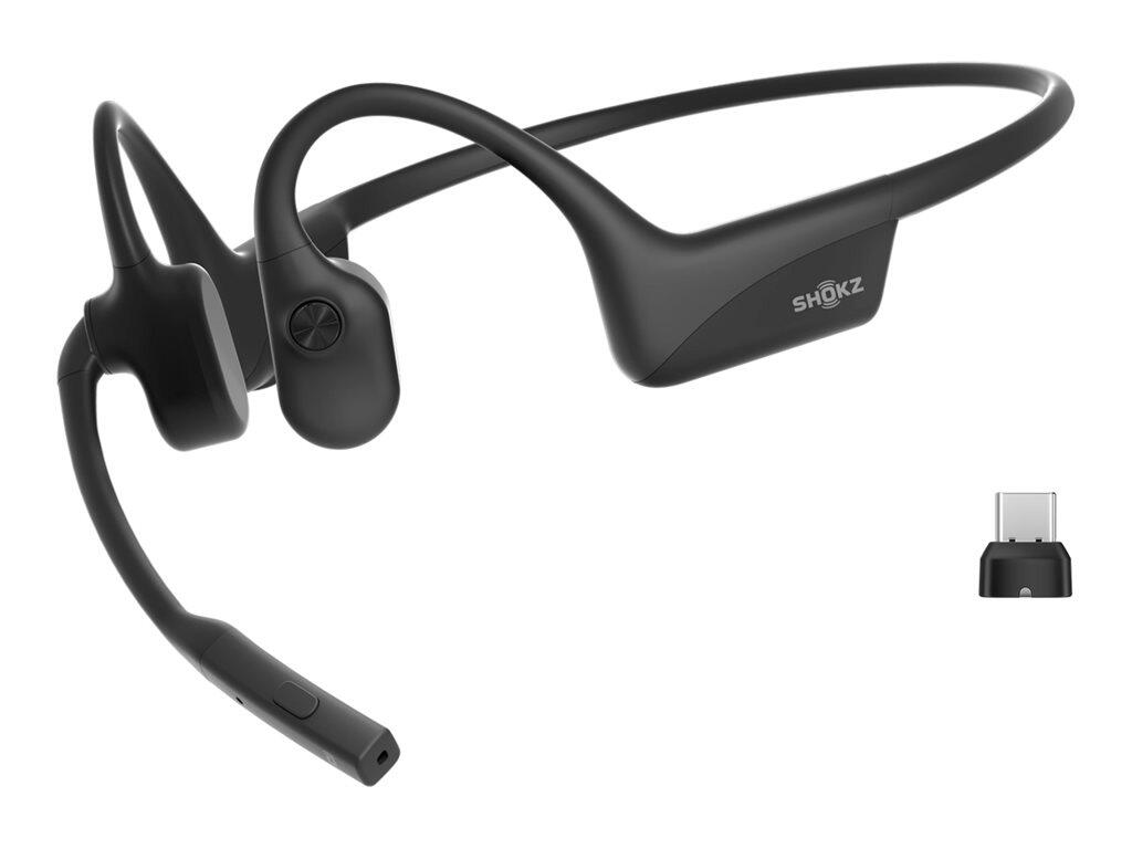 SHOKZ OpenComm2 UC Stereo-Bluetooth Knochenschall-Headset C120-AC-BK-EU-000