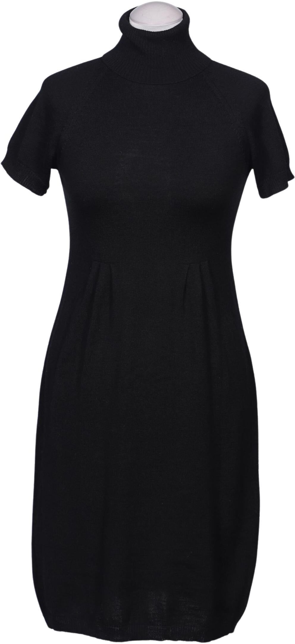 SEM PER LEI Damen Kleid, Schwarz, Gr. EU 38, Merino - Second Hand