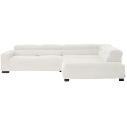 Jette Home Ecksofa aus Cord Jette Flirt ¦ weiß ¦ Maße (cm): B: 311 H: 84 T: 219.0