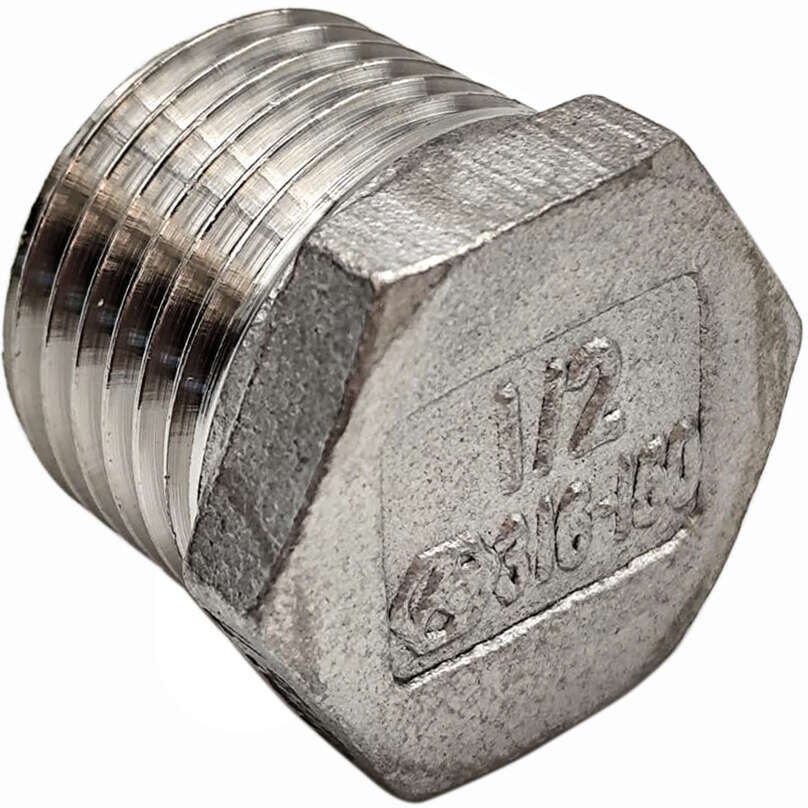 Polsinelli Bouchon mâle inox 1/2"