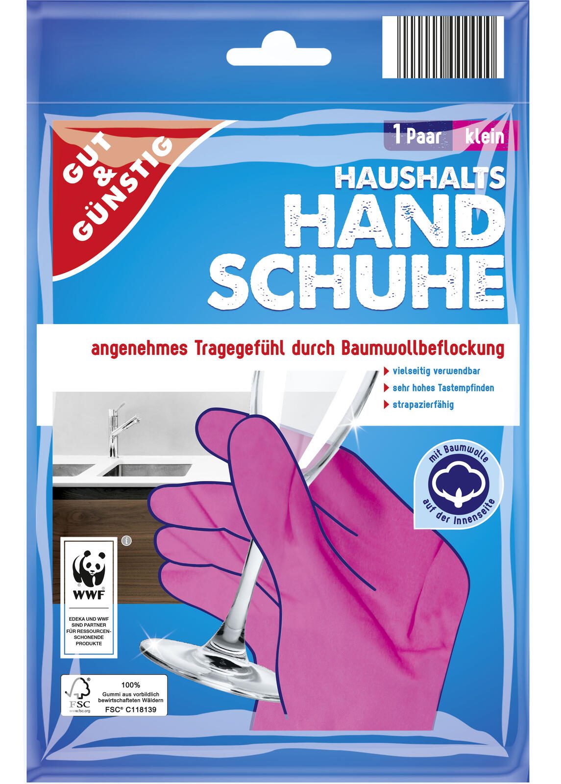 GUT&GÜNSTIG Einmalhandschuhe S rosa 3238842008