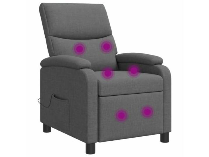 IBUQDDV Massage Relaxsessel Dunkelgrau Stoff Verstellbar 115-160 Grad Modernes Design, verstellbare Neigung, stabiler Rahmen, bequeme Polsterung, einfache Reinigung
