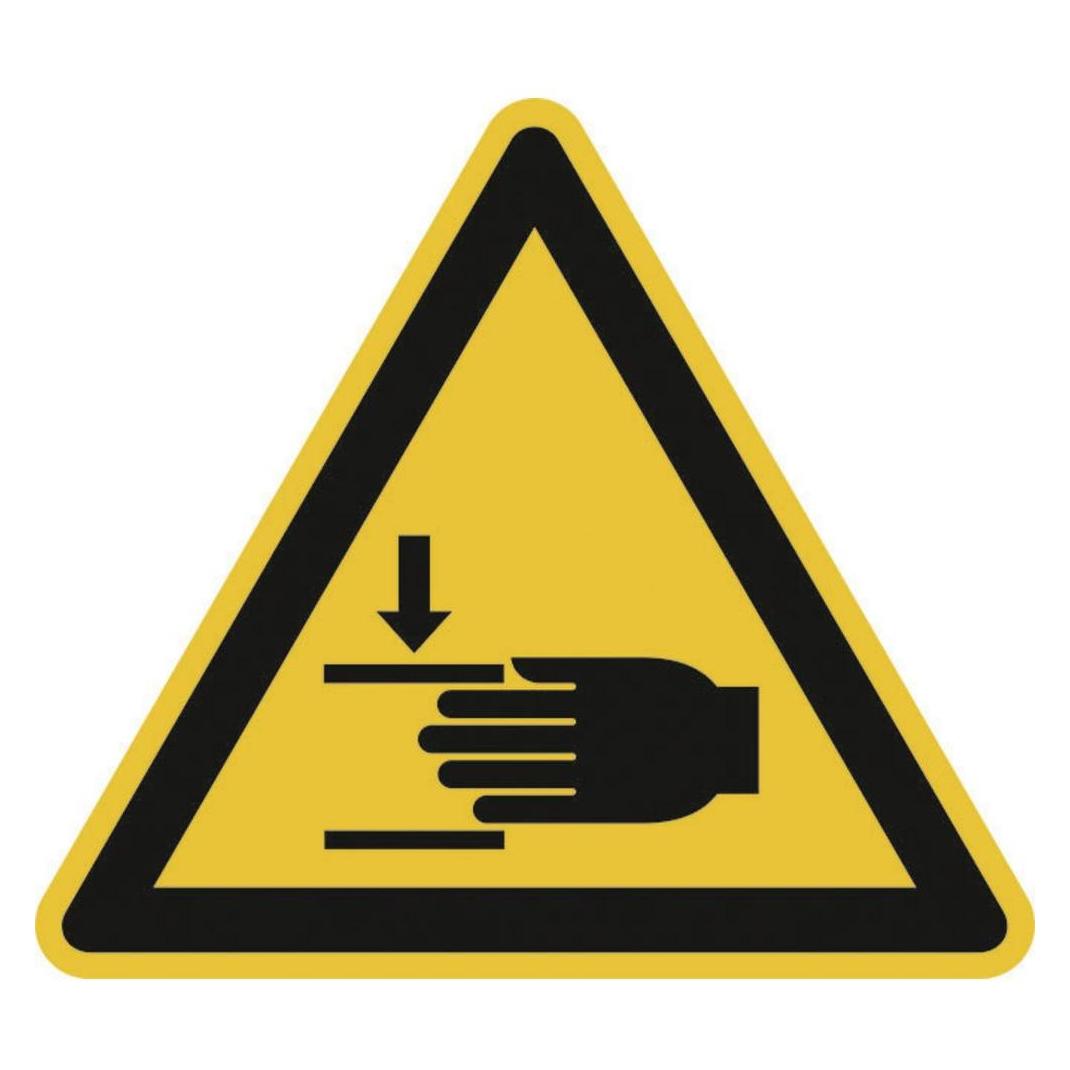 SafetyMarking Warnschild Handverletzungsgefahr Folie selbstklebend 25 mm ISO 7010 44 St. (30.0371)