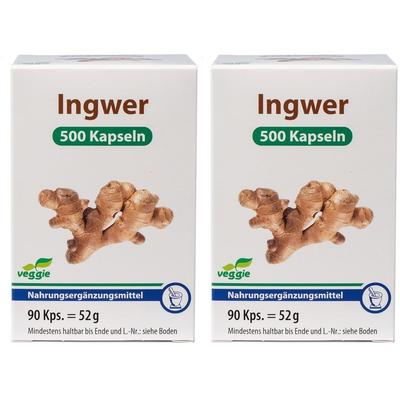 Ingwer 500 Kapseln 2x 2x90 St