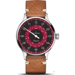 Meistersinger Klassik Plus Pangaea Day Date PDD902R - bordeaux,schwarz,cognac - 40mm
