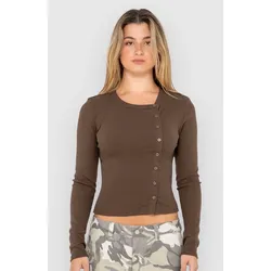 Rusty Button Up T-Shirt java Gr. 16