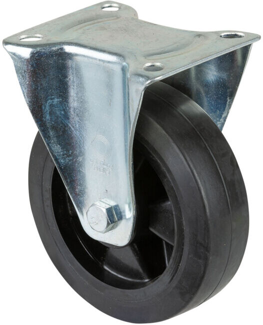 Roulette fixe BS Rollen, bandage élastique noir Ø 160 mm (L410.B60.160)