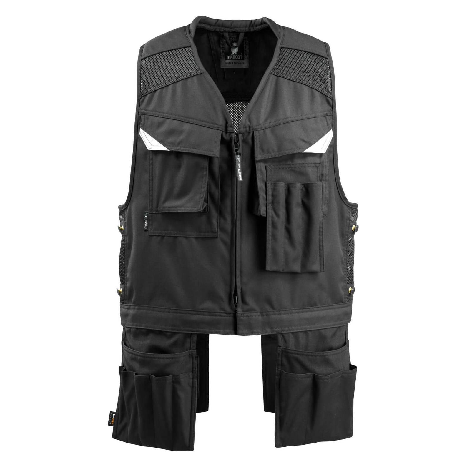 Mascot Werkzeug-Weste Baza mit vier Hängetaschen, schwarz Gr.2XL (XXL) (5711074369867)