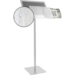 Infoständer A3 CLASSIC Wetterfest mit Klapprahmen silber, Aluminium, Stahl
