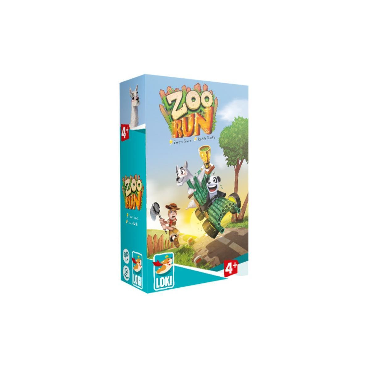 Iello Zoo Run Bordspel voor Familie en Reizen, Vanaf 4 jaar