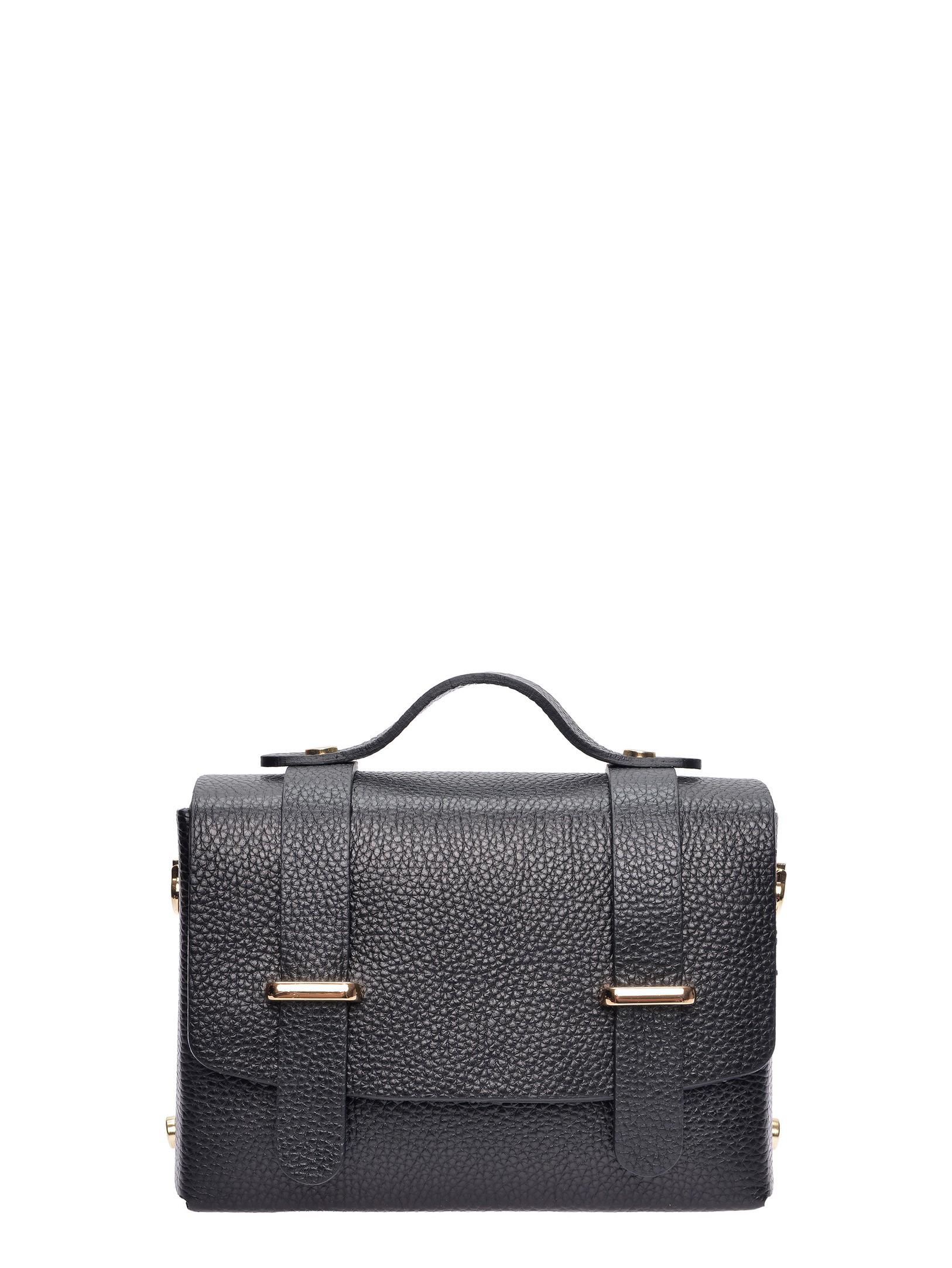 Luisa Vannini Schwarz Rindsledertasche