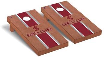 Skip's Garage Santa Clara Broncos Rosewood Cornhole Board Set