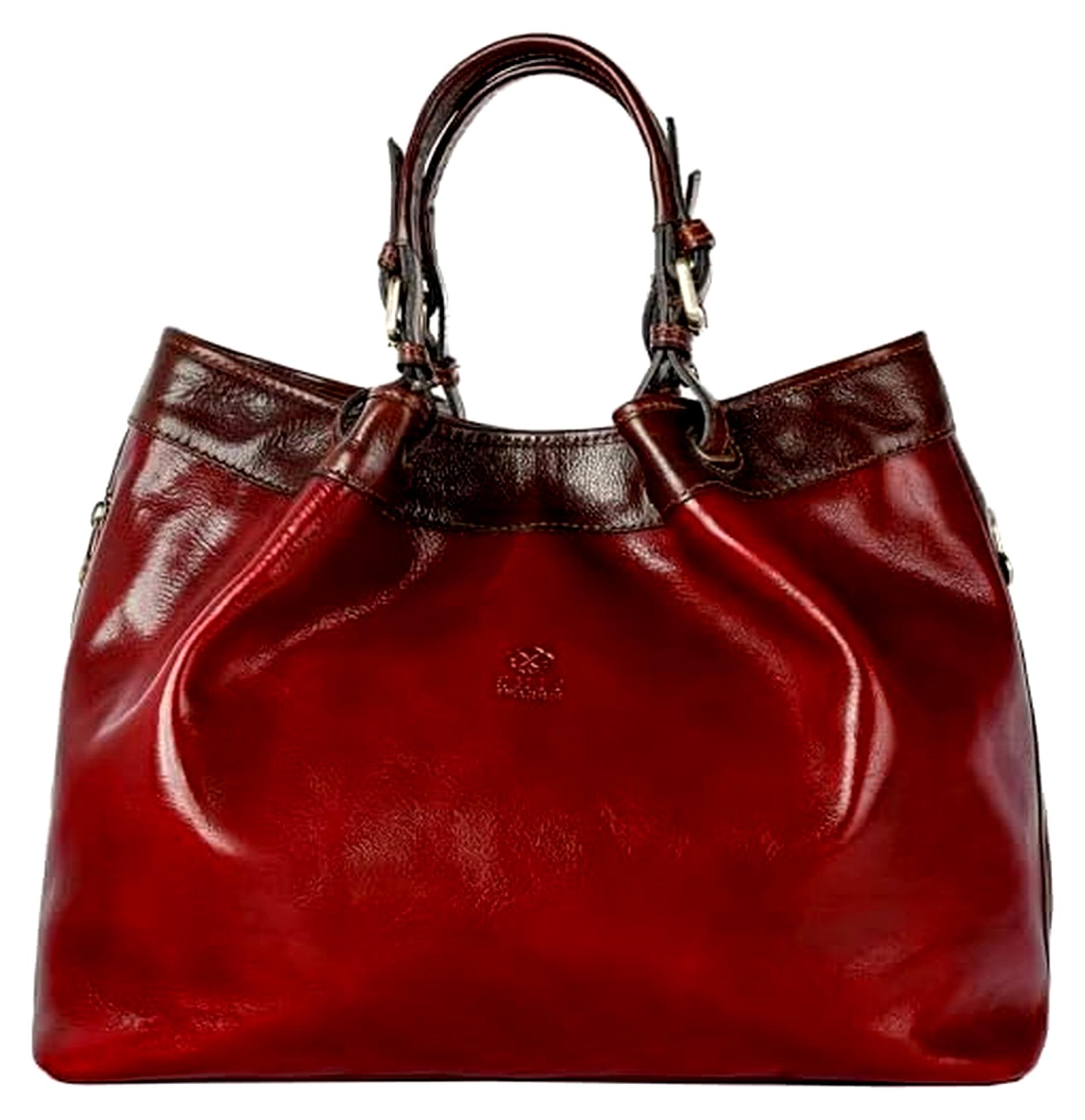 Schultertasche Damen - Handtasche aus Leder - Italy - Tragetasche - Businesstasche - Tasche für Damen