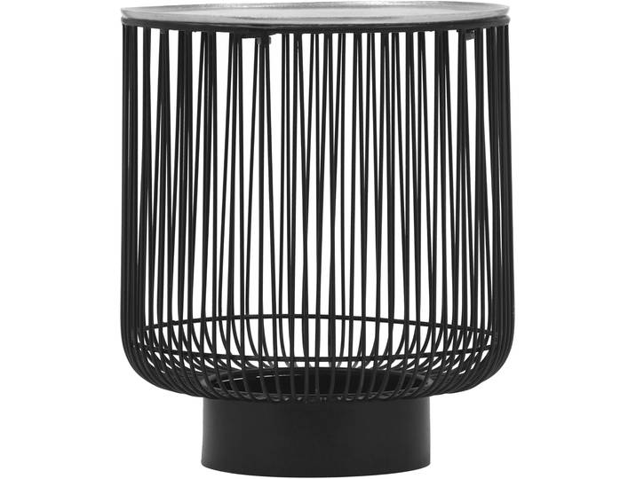 Beistelltisch MIRRORS AND MORE PATTY , schwarz (silberfarben 3), H:46cm, Tische, Beistelltisch