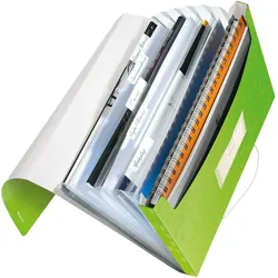 LEITZ Fächermappe DIN A4 6-Fach  grün