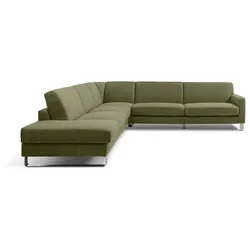 Segmüller Werkstätten Ecksofa Canto Stoff Grün