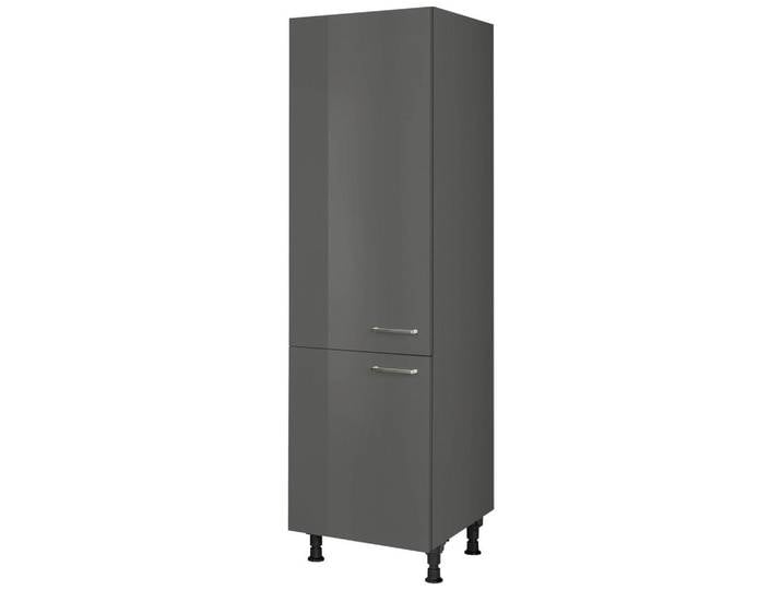 Geräteumbauschrank, Schiefer, 60x216,6x58 cm, Metall, Drehtüren, Modern, Nobilia
