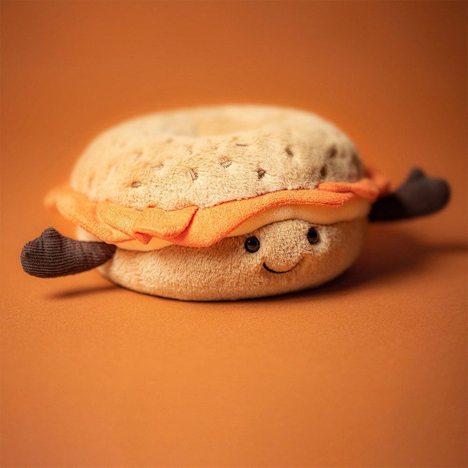 Jellycat Amuseables Bagel (7cm x 14cm x 14cm)