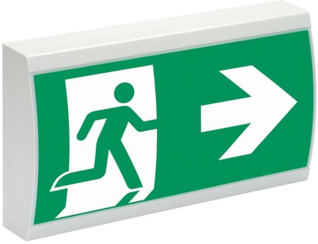 Ceag Système de secours LED panneau de sortie RAL7035 IP41 SV EURO 1-1/D LED ; Eaton (40071349396)
