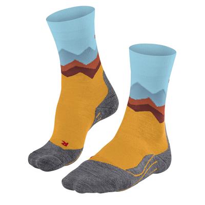 Wandersocken FALKE "TK2 Explore", Damen, Gr. 39-40, Sockengröße, gelb (lemonade), Materialmix, normal, Socken, hohe Feuchtigkeitsaufnahme, schnell trocknend, atmungsaktiv