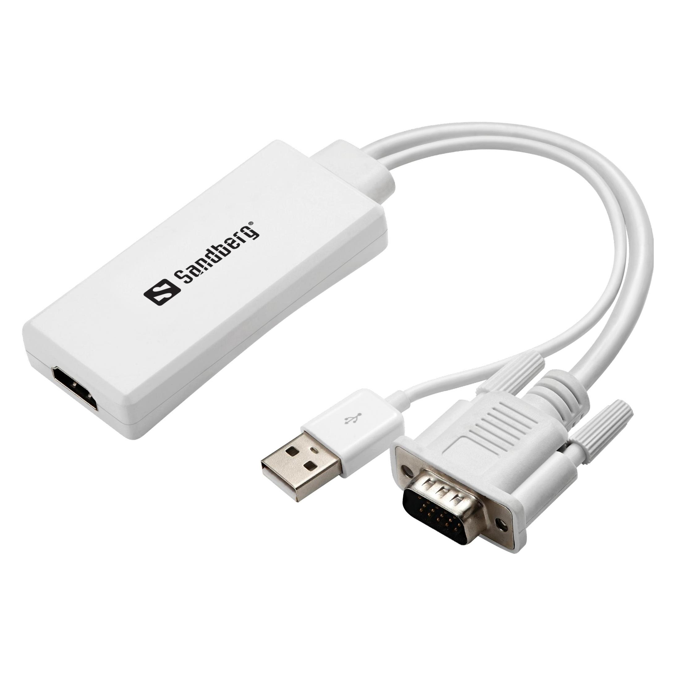 Sandberg VGA+Audio auf (508-78)