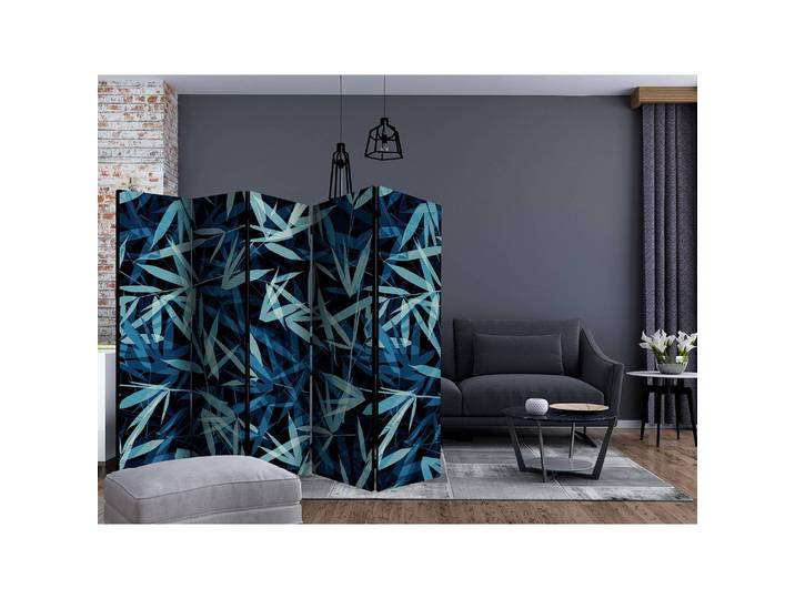 Paravent Wild Nature at Night Polaire Bleu 225 x 172 x 3cm