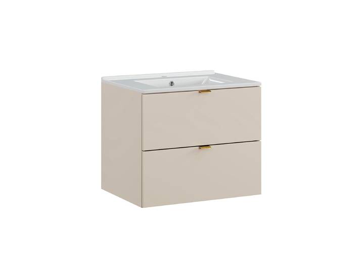 Meuble Simple Vasque Encastrée 60cm Azel Cachemire