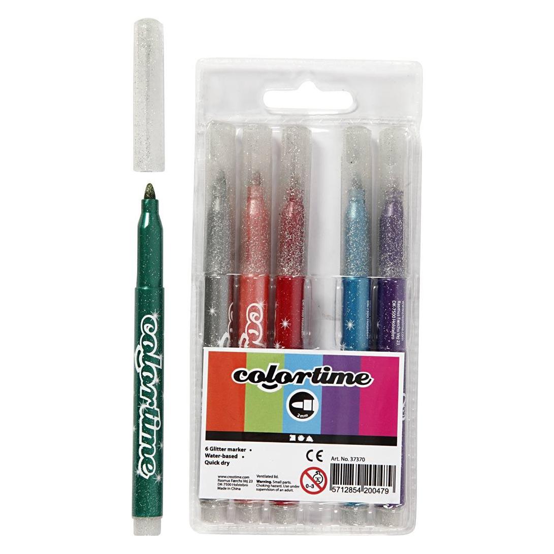 Creativ Company Glitterstiften, 6st. (6x) (5712854200479)