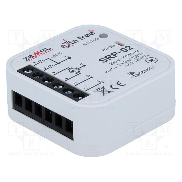 Zamel Einbau-Rollladensteuerung 5A 230V AC 868,32MHz IP20 SRP-02 (Rolladenaktor) (SRP-02)
