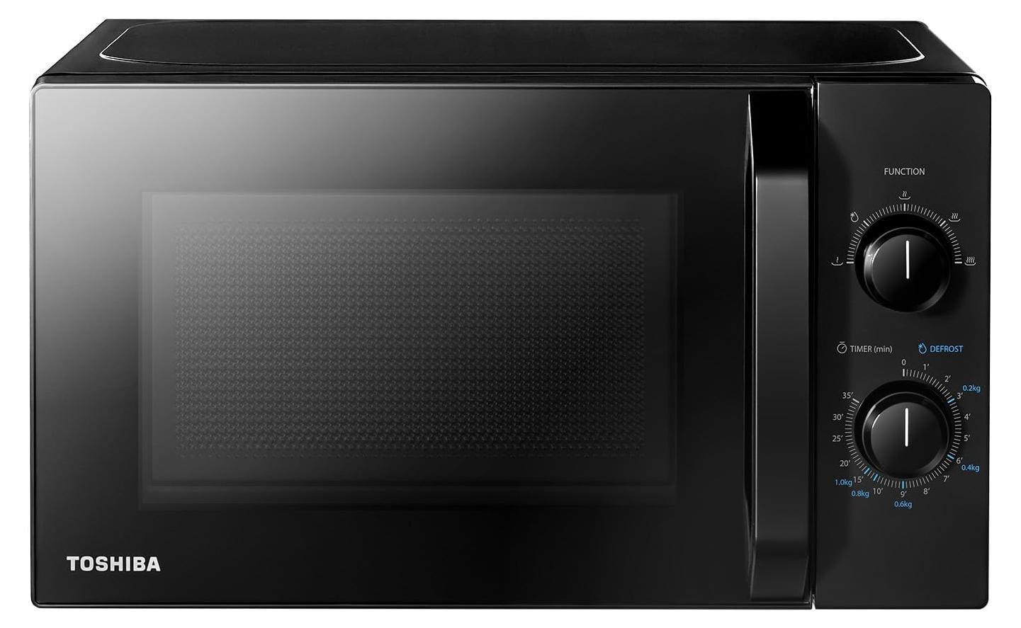 Toshiba MW2-MM20PE(BK) Vrijstaande Solo-magnetron, 20 liter, 700 watt, Zwart