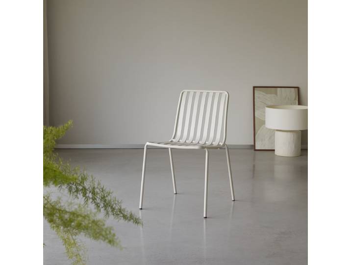 Stuhl Cream aus Metall Gaby - Beige - Metal