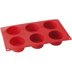 Dr.Oetker Muffinform Flexible Love 6er 30x18cm - rot