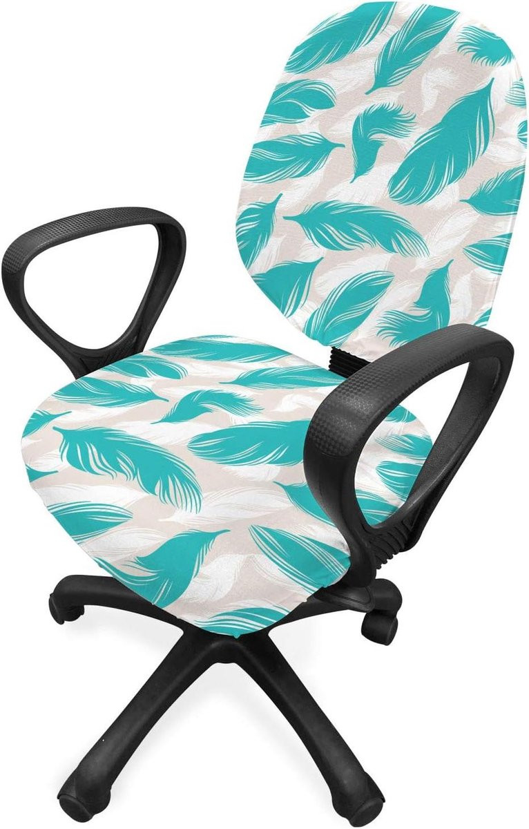 Set elastische stoelhoezen voor eetkamerstoelen - Turquoise