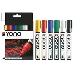 5x Marabu, Marker, Yono (6x)