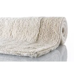 RHOMTUFT Badteppich PRESTIGE/EXQUISIT natur 60 cm x 60 cm WC-Vorleger mit Ausschnitt