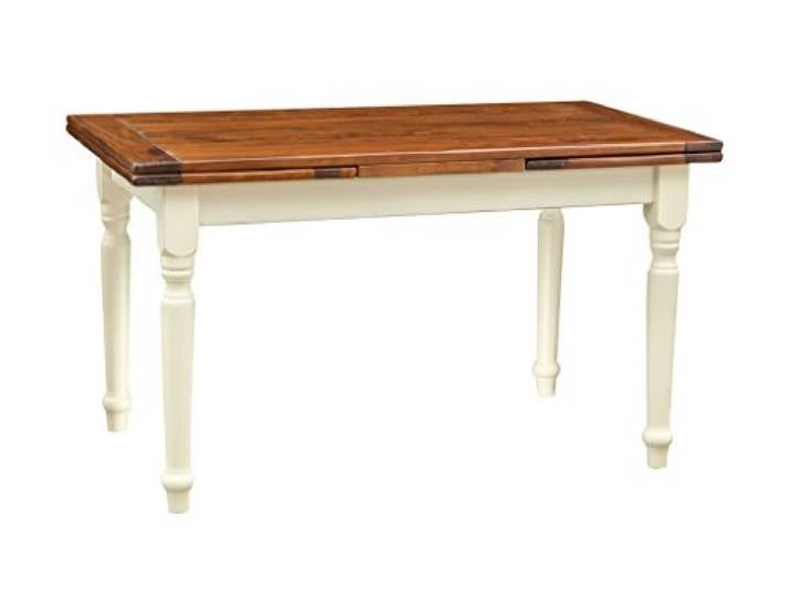 Biscottini Esstisch ausziehbar Made in Italy 140x80 cm Esstisch Holz massiv Küchentisch ausziehbar