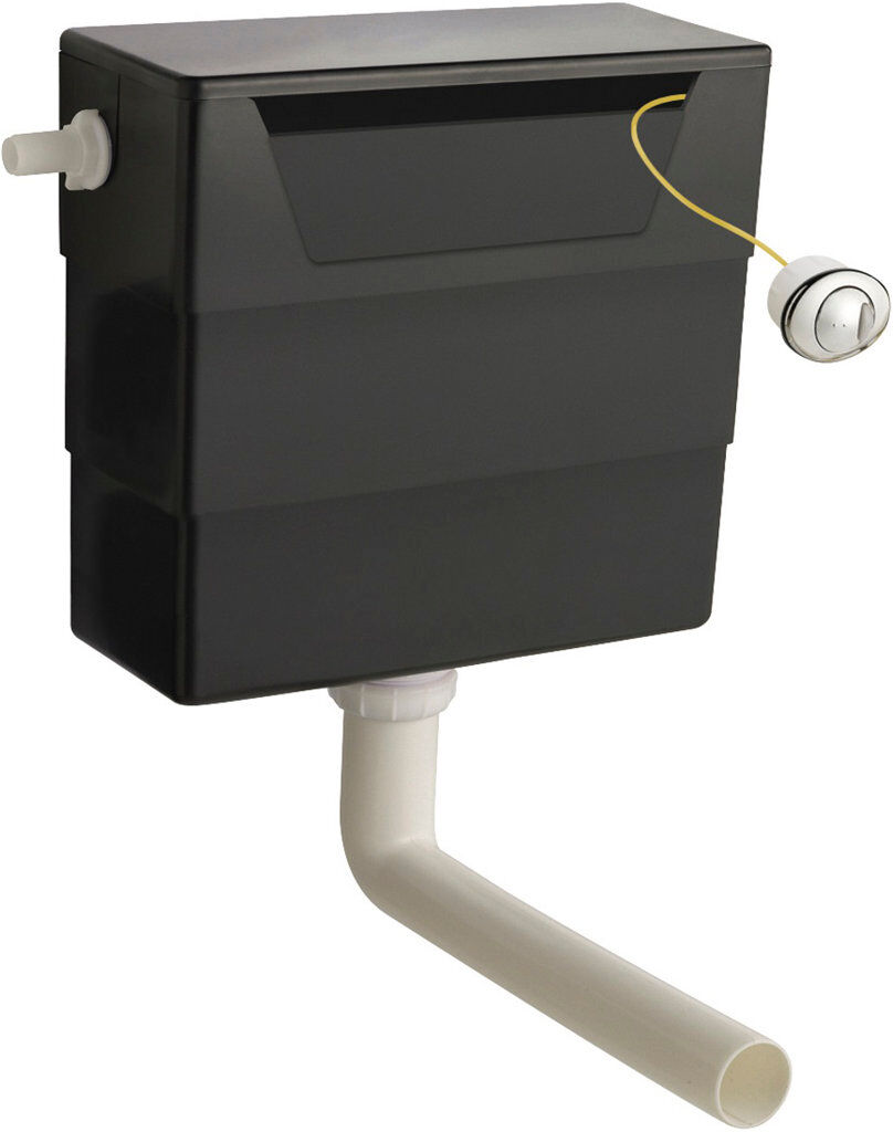 Nuie Ceramics Accessories 6 LPF Toilet (Seat Not Included) Black 334mm H