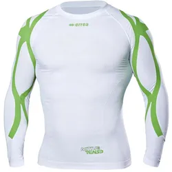 Errea, Herren, Sportshirt, Fysio manches longues, Grün, Weiss