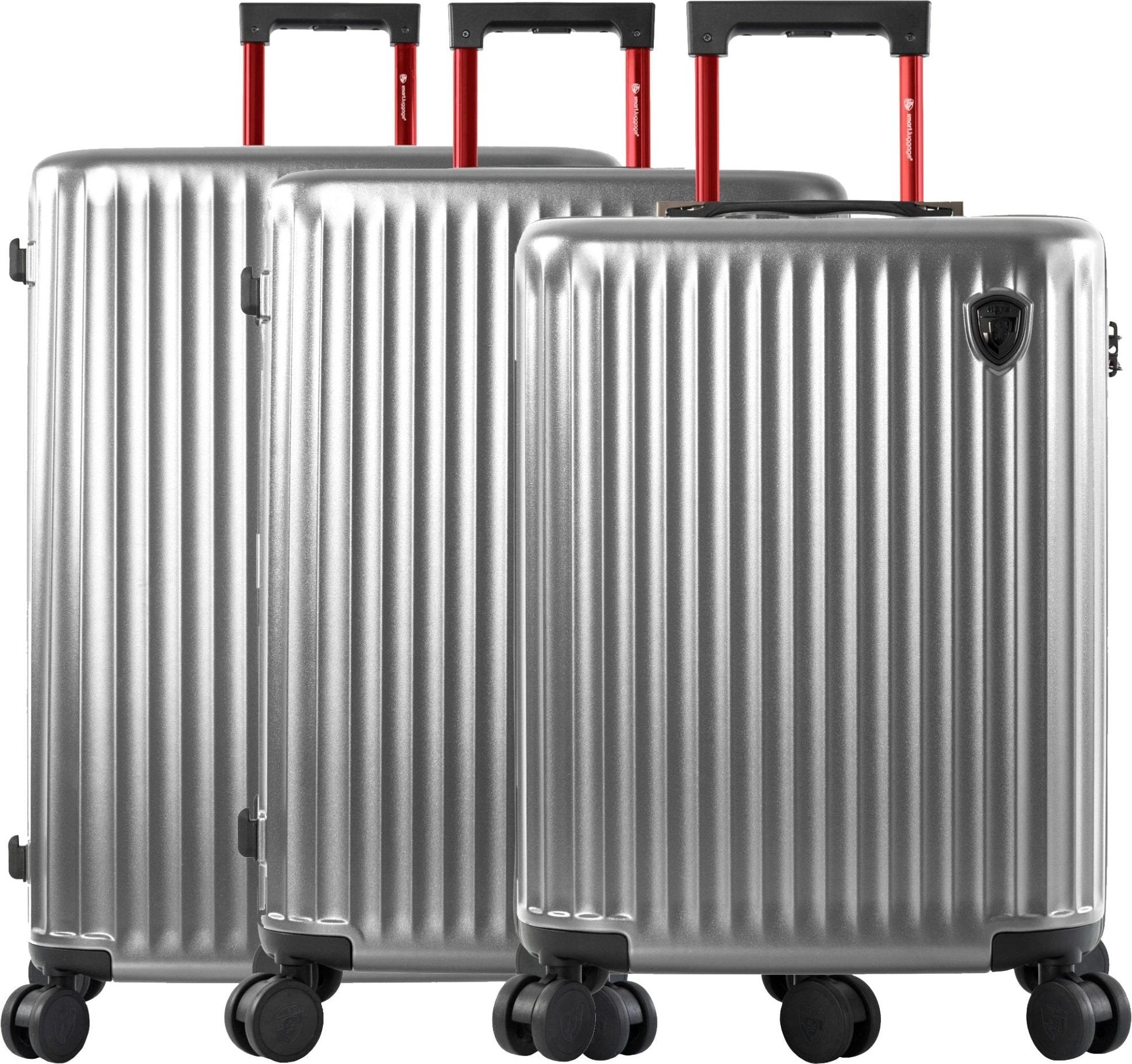 Heys SmartLuggage - 4-Rollen-Trolley Set 3tlg. L/M/S (silver)