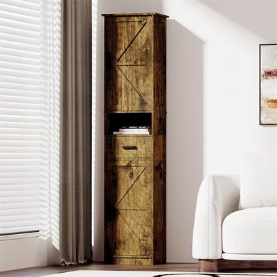 DEVERA "69"" H Tall Bathroom Storage Cabinet"